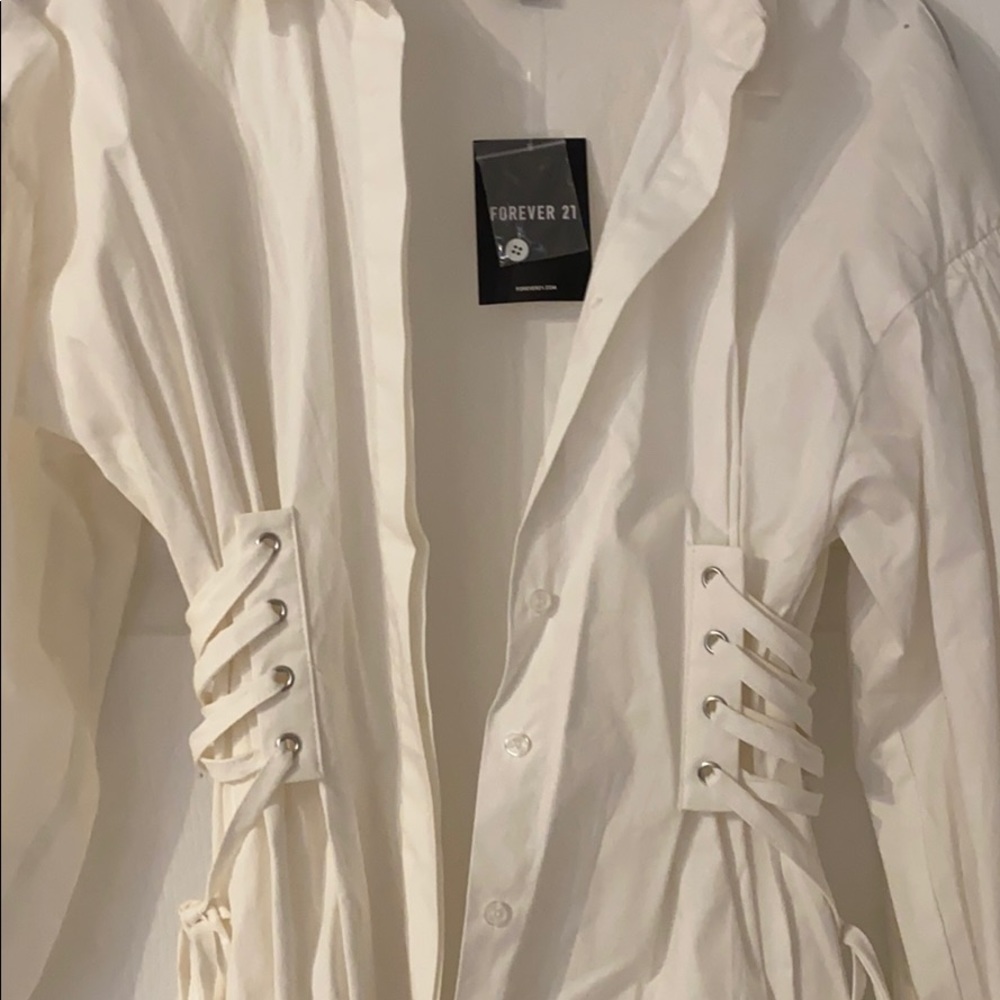 BUTTON UP CORSET DRESS - Picture 2 of 4